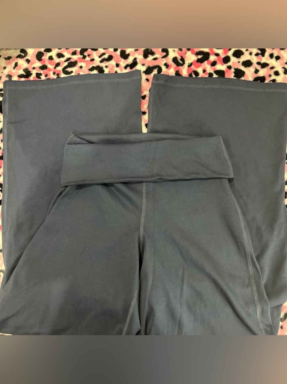 Gilly Hicks Navy Blue Wide-Leg Recharge Pants